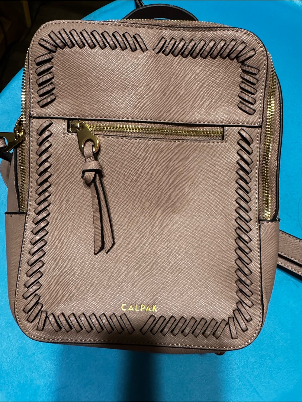 CALPAK Taupe Backpack Purse